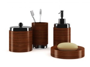 wooden bathroom fixtures 3D Model