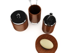 wooden bathroom fixtures 3D Model