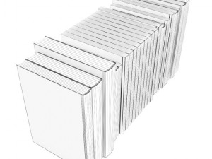 books set 01 3D Модель
