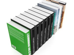 набор книг 03 3D Модель