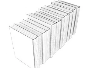 books set 04 3D Model