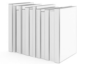 books set 05 Modello 3D