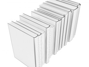 books set 06 Model 3D