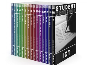 student handbooks set 3D मॉडल