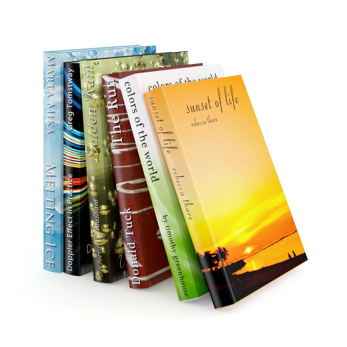 books set 10 3D Model .c4d .max .obj .3ds .fbx .stl .blend