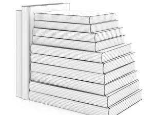 books set 13 3D Model