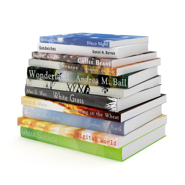 books set 16 3Dモデル .c4d .max .obj .3ds .fbx .stl .blend 