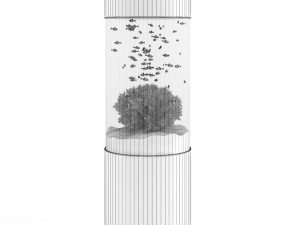 cylindrical aquarium 3D Model