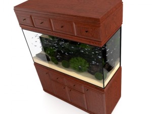 aquarium cabinet 3D 模型