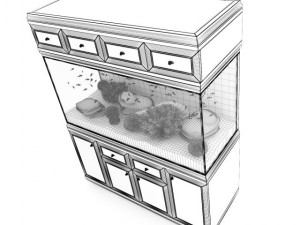 aquarium cabinet 3D 模型