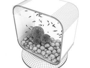 modern rectangular aquarium 3D Model