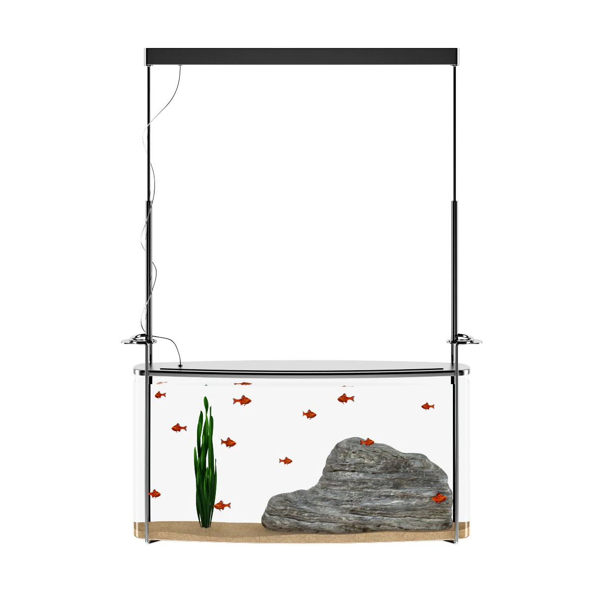 hanging aquarium 3D Model .c4d .max .obj .3ds .fbx .stl .blend 
