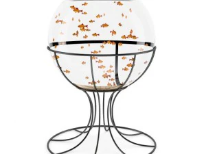 Kugelf&ouml;rmiges Aquarium 3D Modell