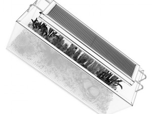 rectangular aquarium with light 3Dモデル