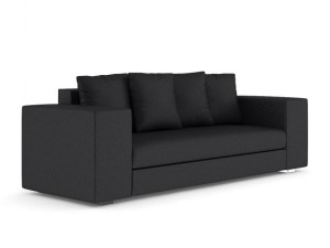 dark grey sofa 3D Модель