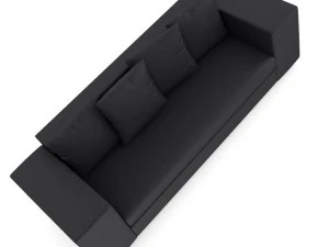 dark grey sofa 3D Model