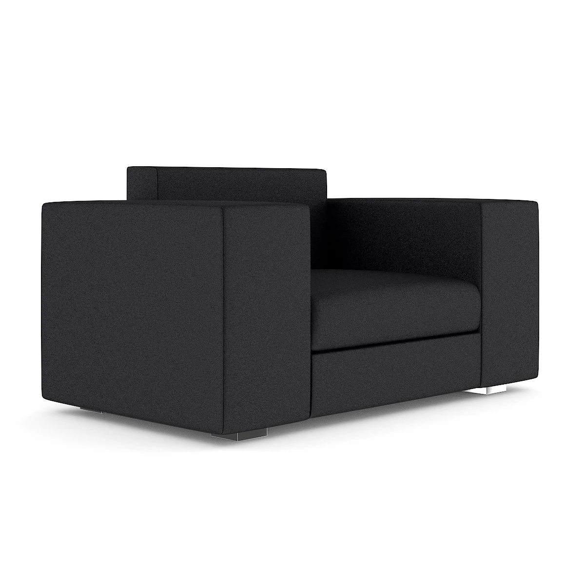 dark grey armchair 3D Model .c4d .max .obj .3ds .fbx .stl .blend