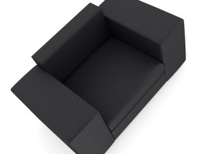 dark grey armchair 3D Модель