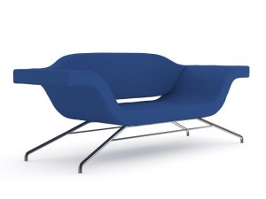 blue modern sofa 3D Модель