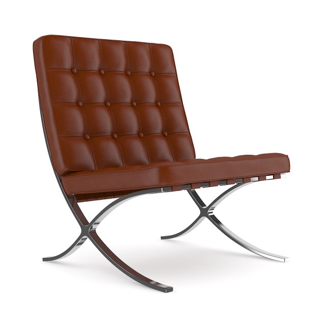 leather chair three colors 3D Модель .c4d .max .obj .3ds .fbx .stl .blend 