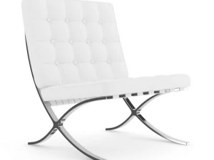 leather chair three colors 3D Model