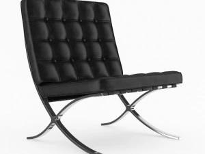 leather chair three colors 3D Model