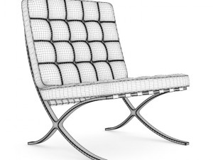 leather chair three colors 3D Модель