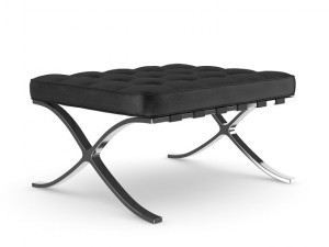 leather stool three colors 3D 모델