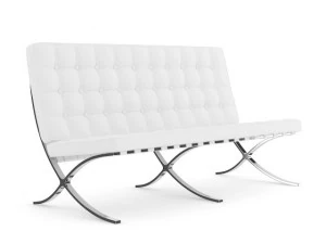 leather sofa three colors 3D Model