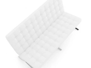 leather sofa three colors 3D Model