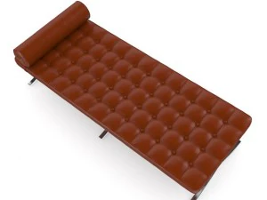 leather coach three colors 3D Model