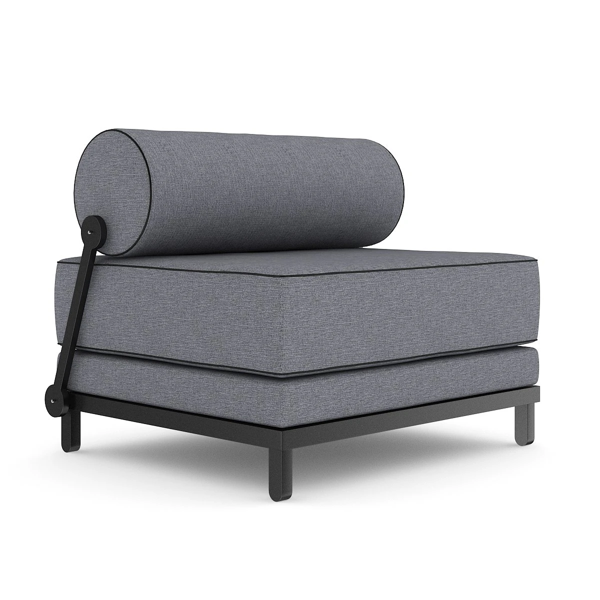 modern grey chair 3D Model .c4d .max .obj .3ds .fbx .stl .blend 