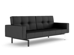 black leather sofa ii 3D Модель