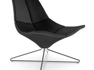 черное кожаное вращающееся кресло 3D Модель