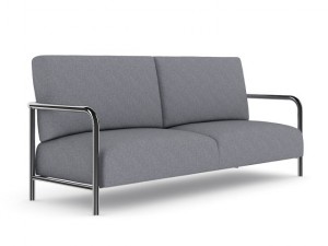 grey fabric sofa 3D Модель