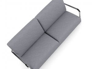 grey fabric sofa 3D मॉडल