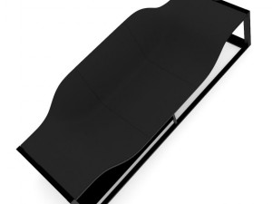 black modern sofa Model 3D