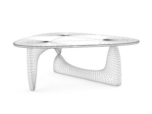modern triangle coffee table 3D Model