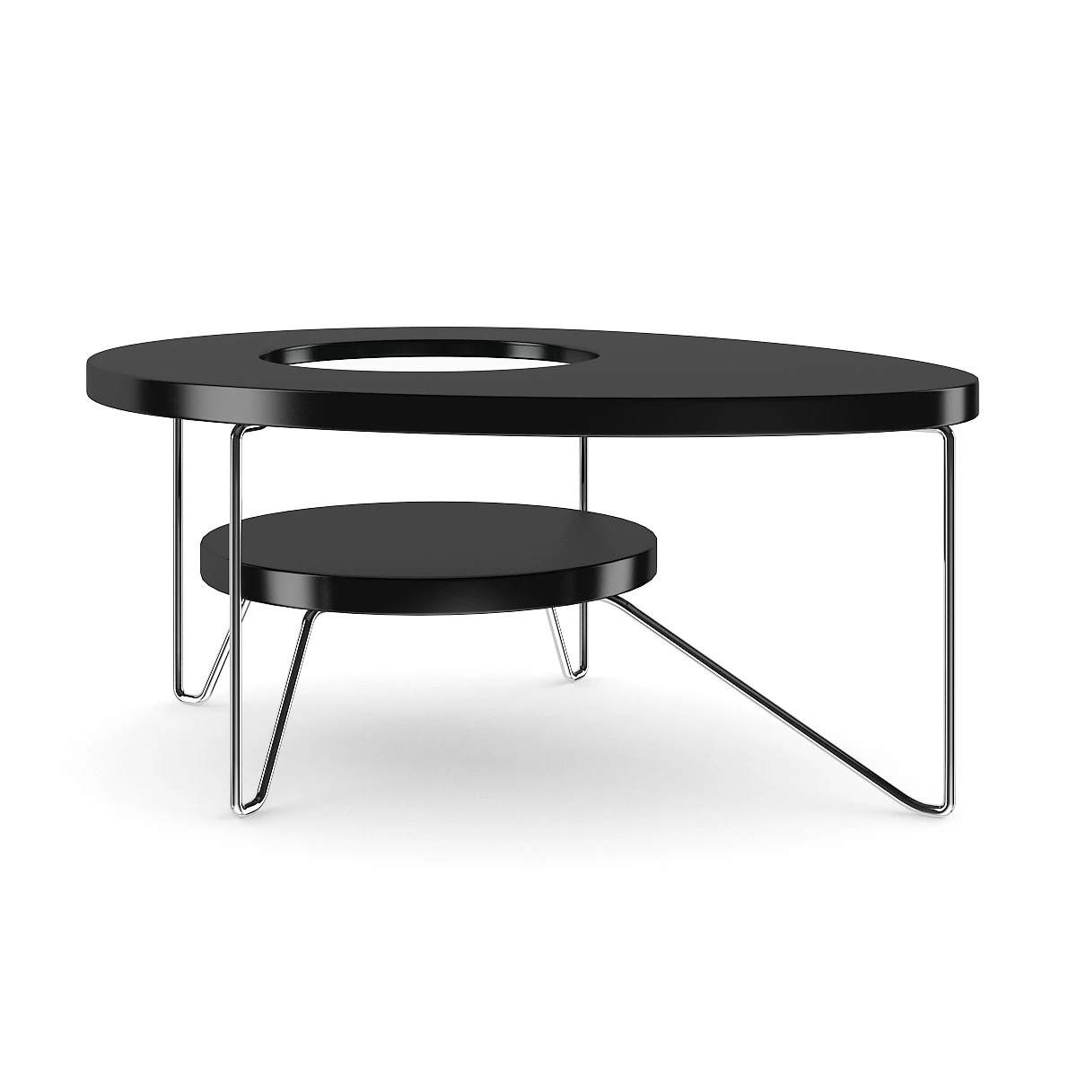 modern round coffee table 3D Model .c4d .max .obj .3ds .fbx .stl .blend