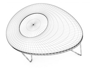modern round coffee table Modèle 3D