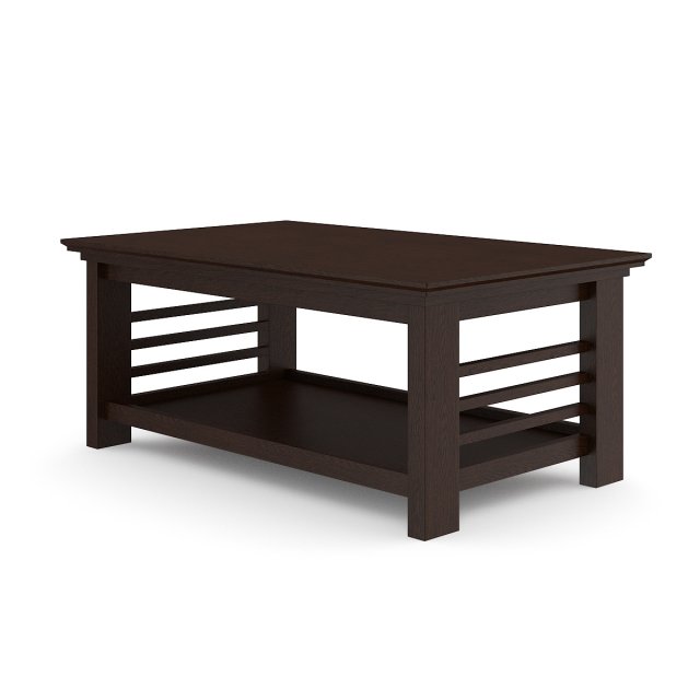 classical wooden coffee table 3D Model .c4d .max .obj .3ds .fbx .stl .blend 