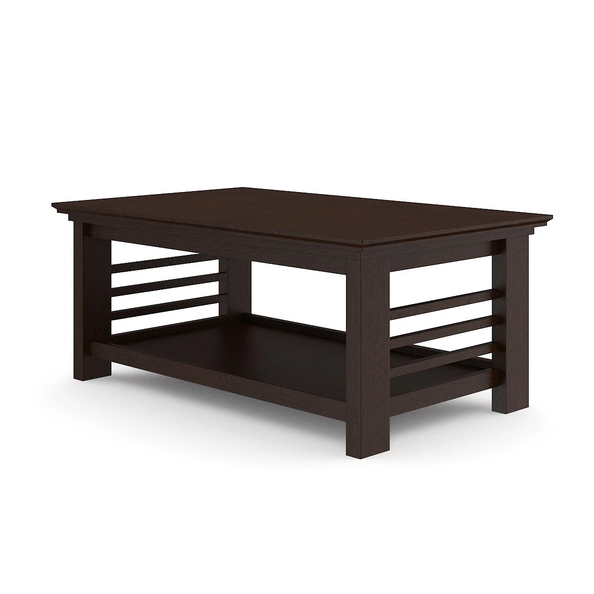 classical wooden coffee table 3D Model .c4d .max .obj .3ds .fbx .stl .blend 