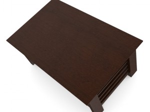 classical wooden coffee table 3D Model