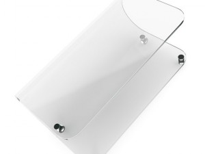 onepiece glass coffee table Modello 3D