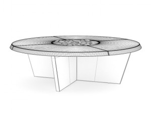round black table 3D Model