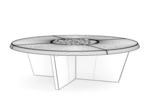 round black table 3D Model