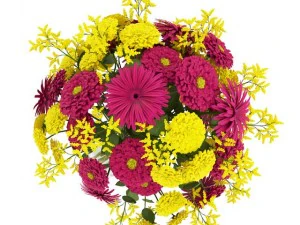 flower bouquet in vase 3D Model