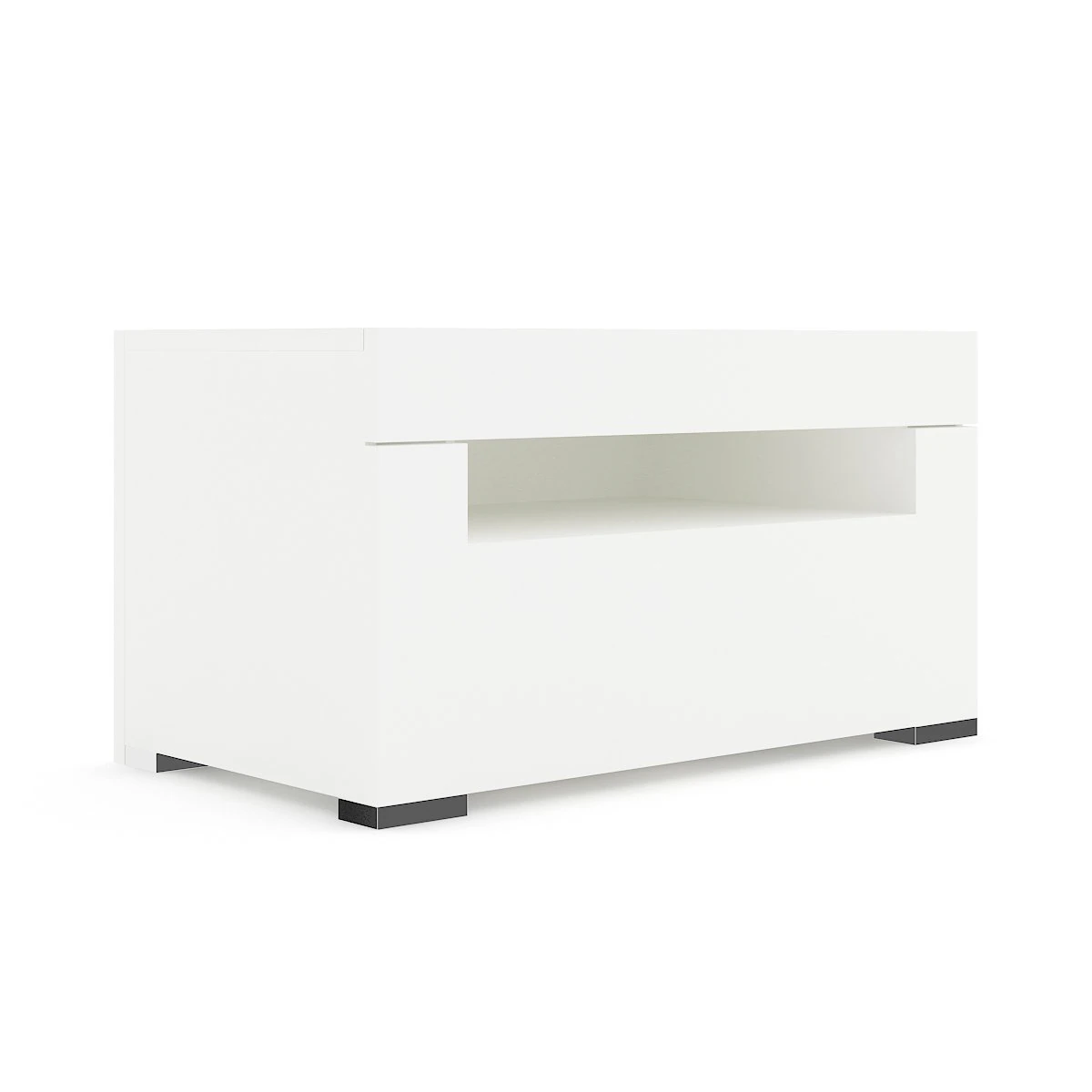 white bedside cabinet 3D Model .c4d .max .obj .3ds .fbx .stl .blend 