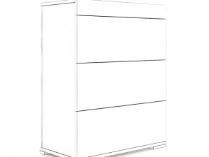 white cupboard 3D Model