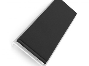 black single bed Modelo 3D